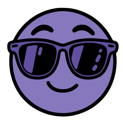 emoji with sunglasses