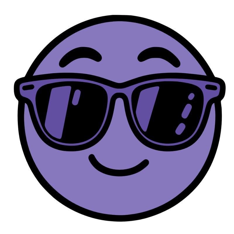 emoji with sunglasses