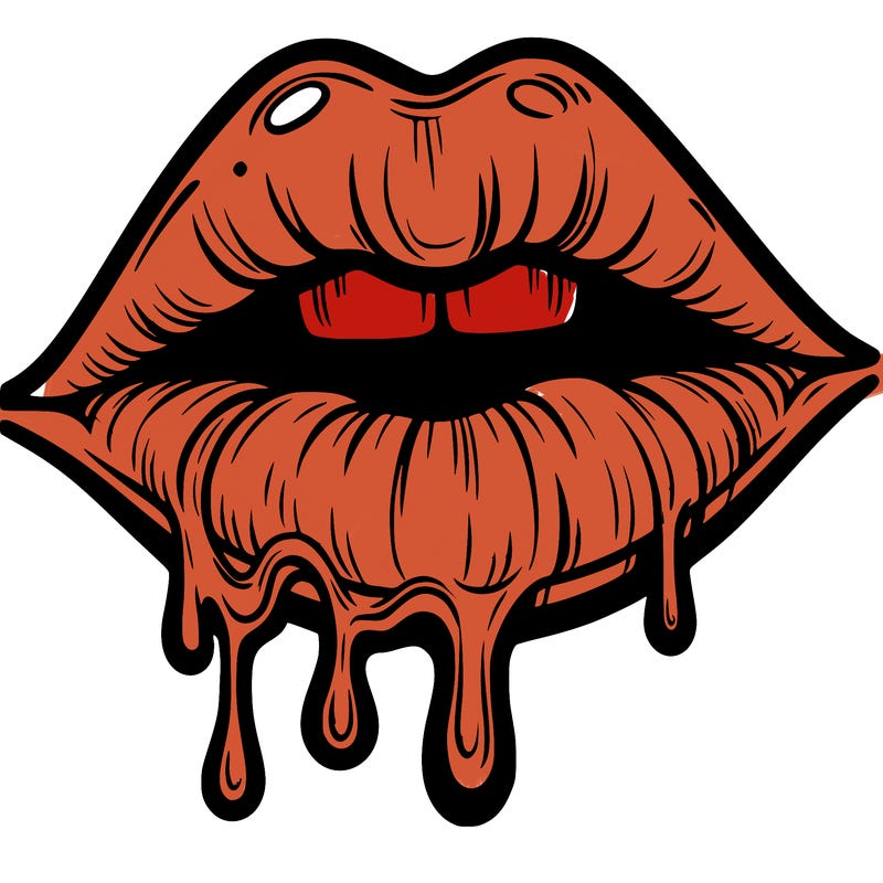 lips that look realistic and drip