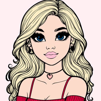 realistic pretty girl