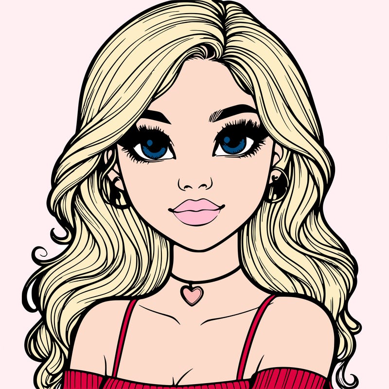 realistic pretty girl