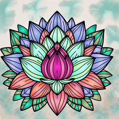 lotus flower mandala