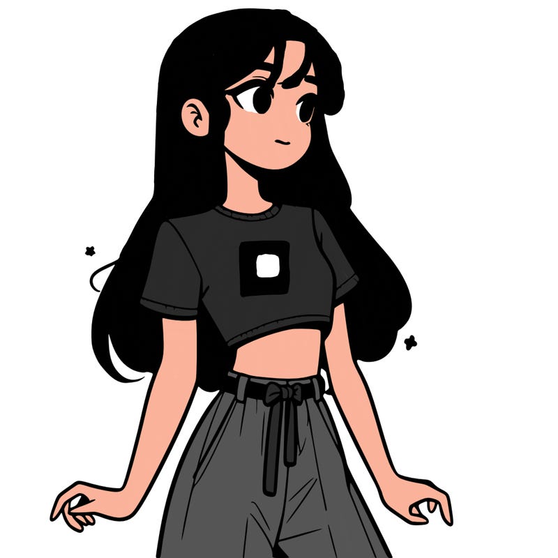 girl in a cute crop top