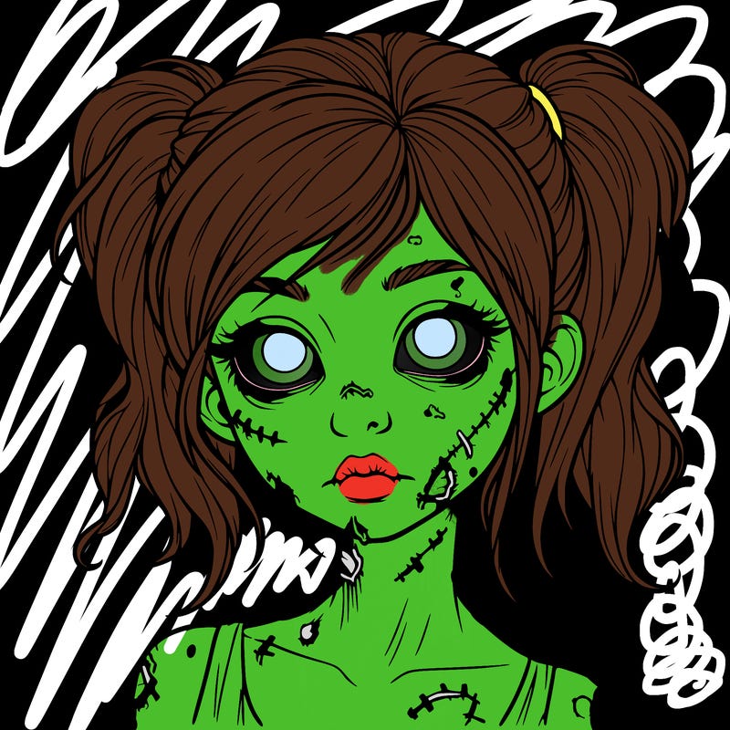 realistic zombie girl