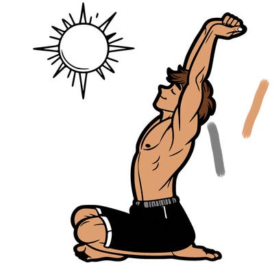 human stretch of the day