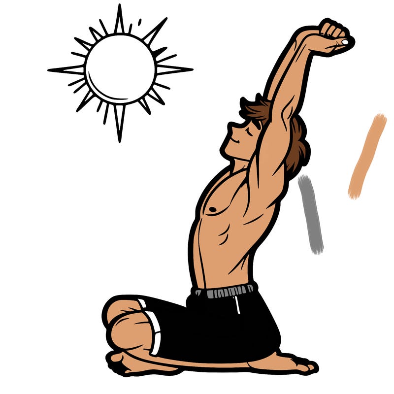 human stretch of the day