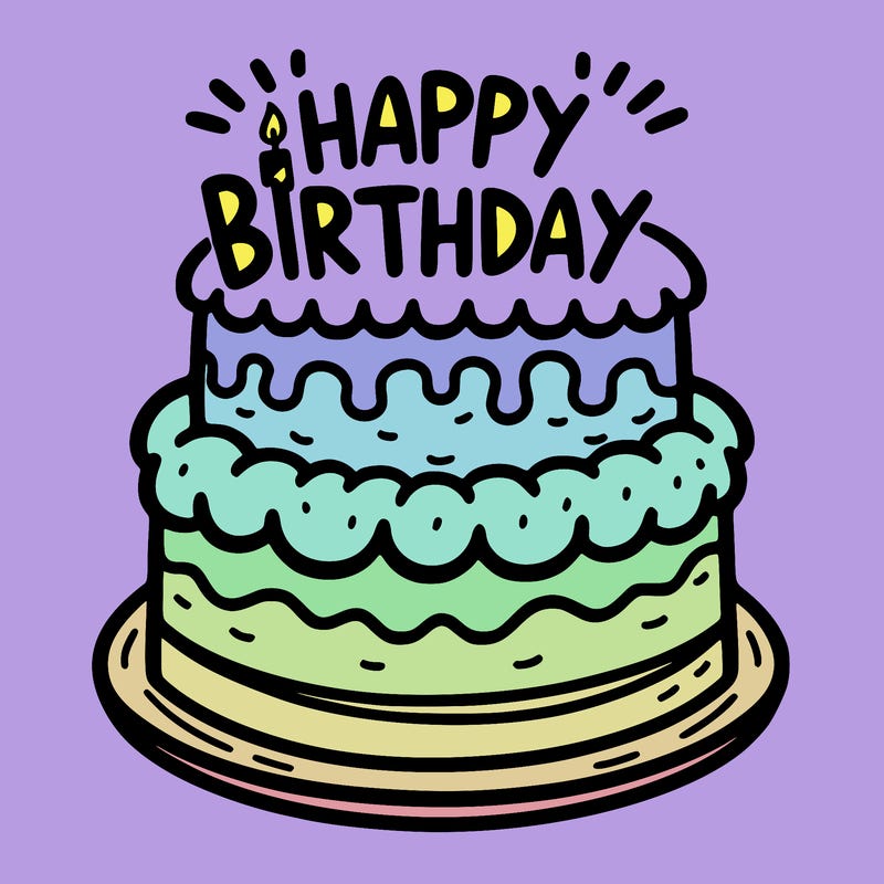 cake with happy birthday on it