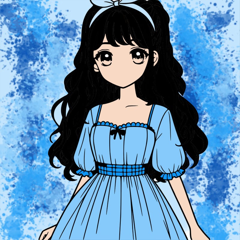 realistic girl with dress