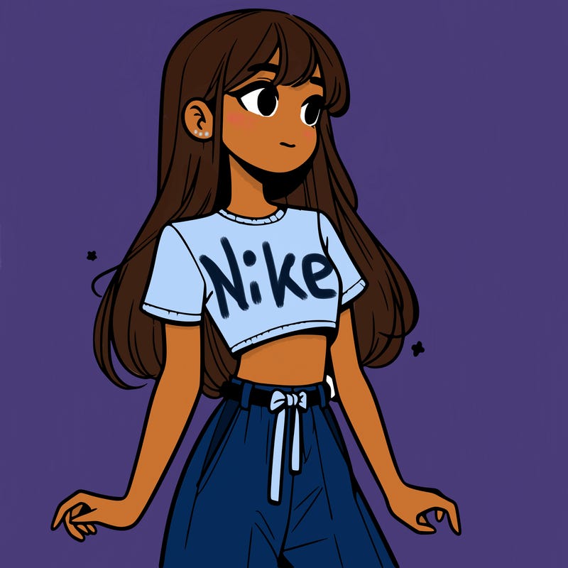 girl in a cute crop top