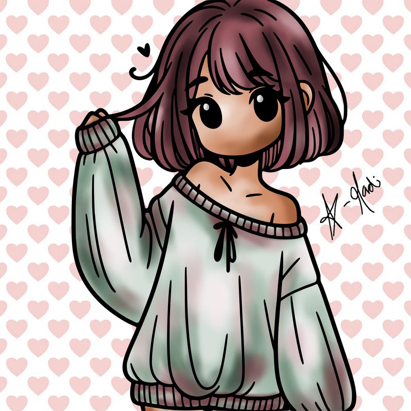 girl in baggy sweater hanging off her shoulder