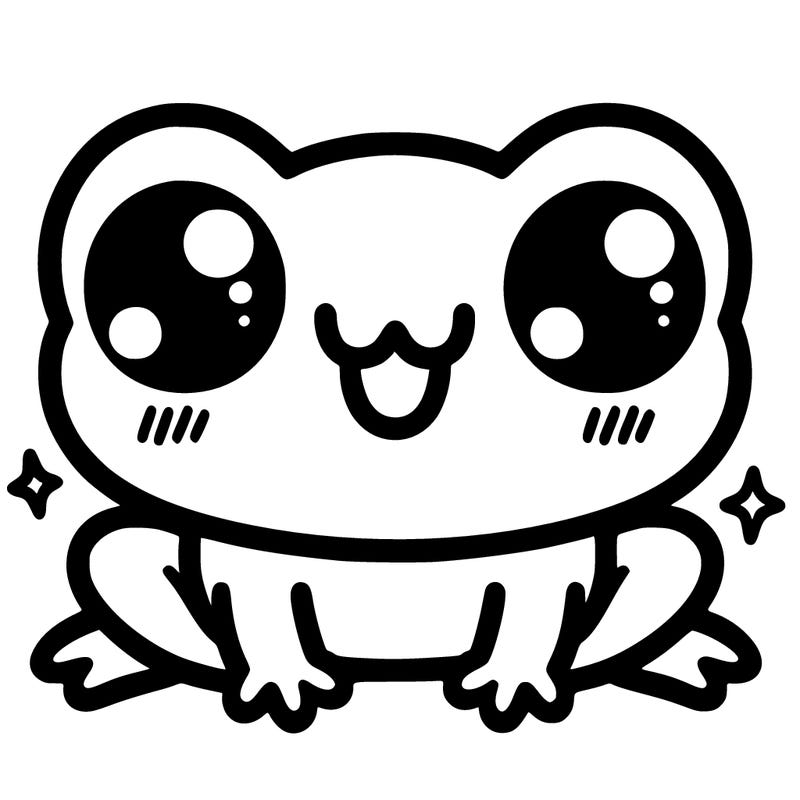 kawaii frog