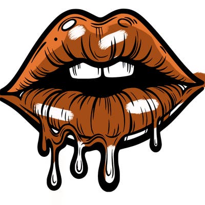 lips that look realistic and drip