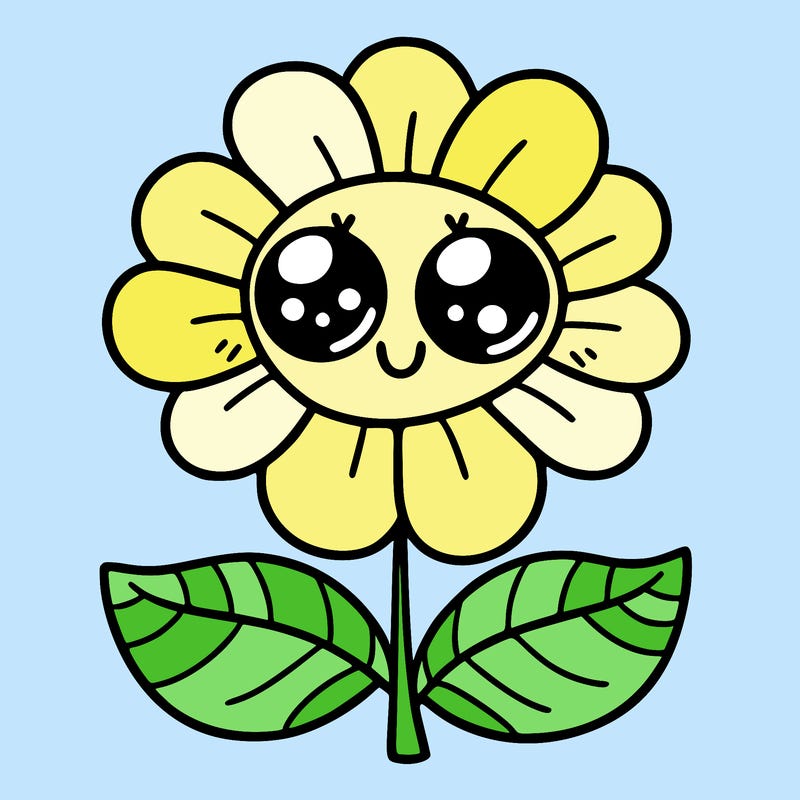flower with eyes