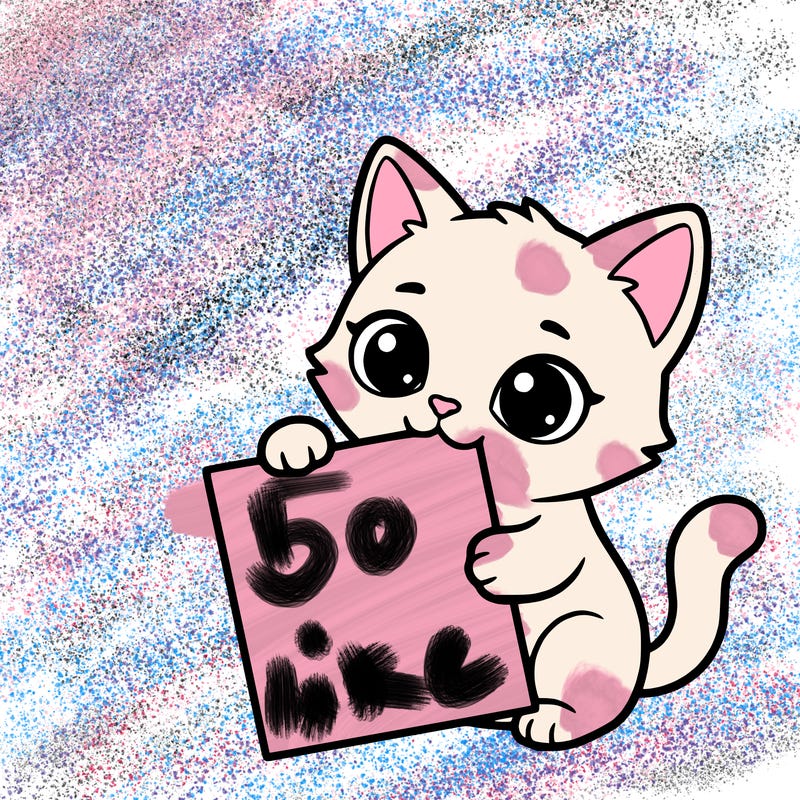 a small cat with a blank sheet of paper in its hand. the cat is sooooooo cute!