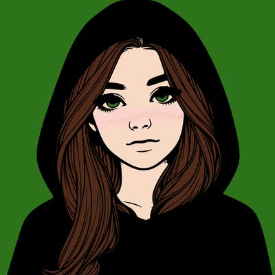 realistic girl with a hoodie