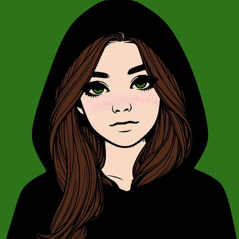 realistic girl with a hoodie