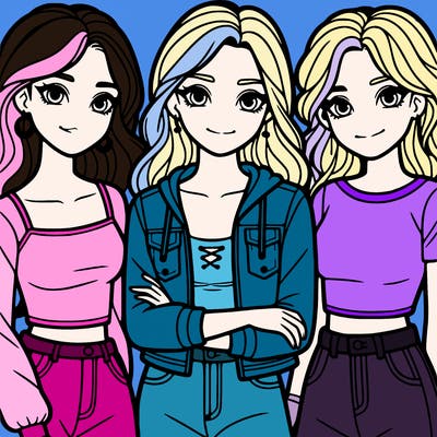 3 teens that are girls