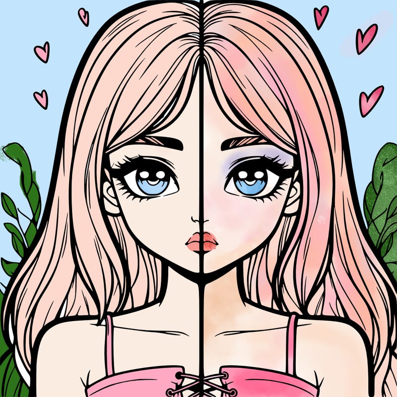 realistic girl split