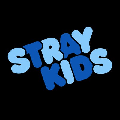 bubble letters saying stray kids