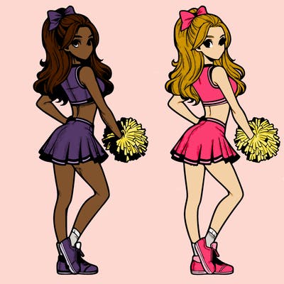realistic cheerleader