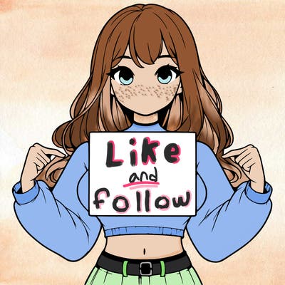 girl holding a blank sign in a long sleeve crop top