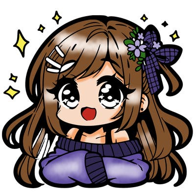 super cute anime girl