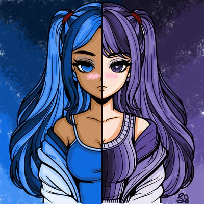 realistic girl split