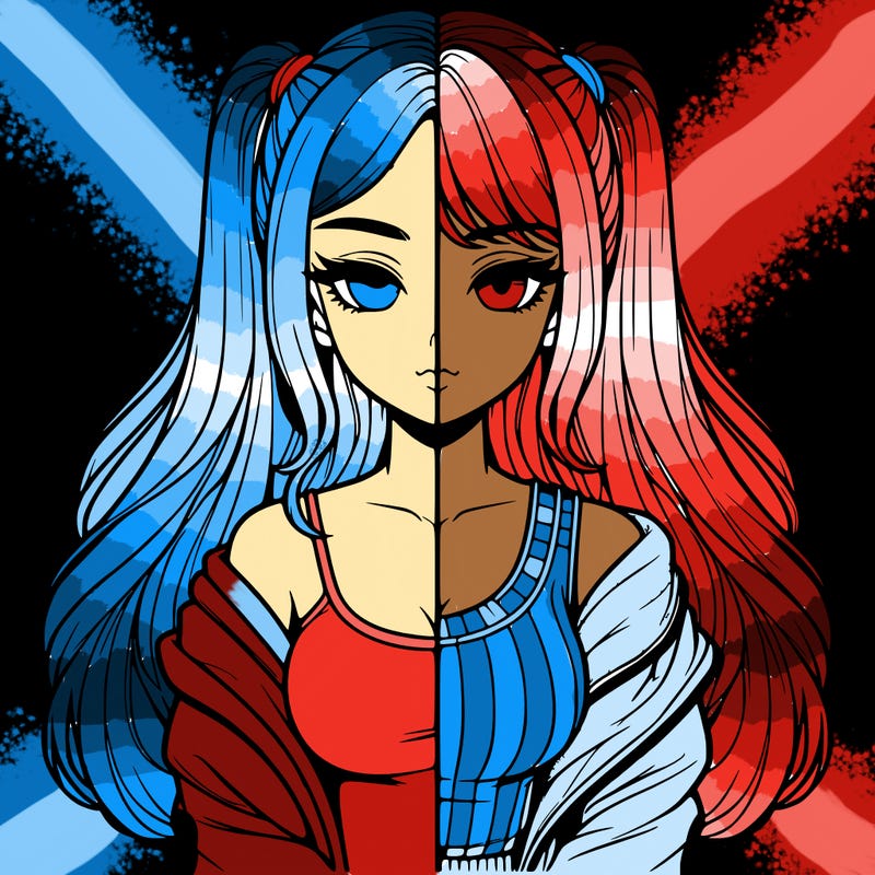 realistic girl split