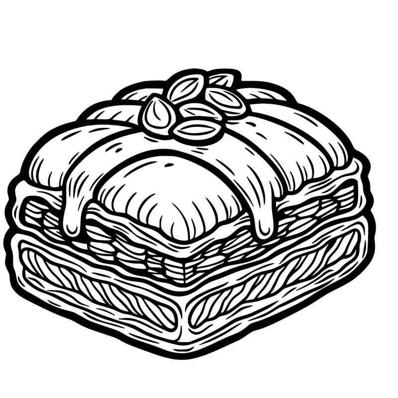 a baklava of food