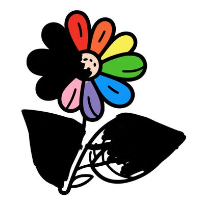 one flower