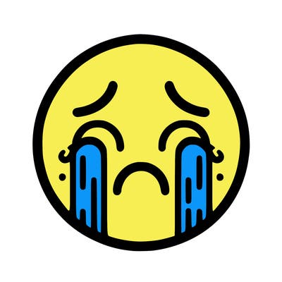 crying emoji face