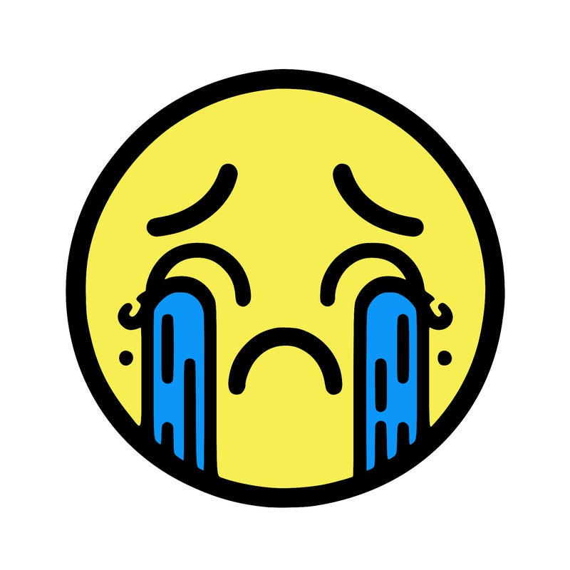 crying emoji face