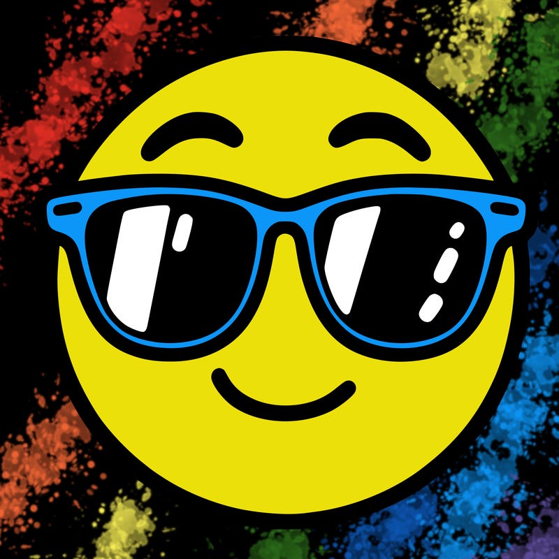 emoji with sunglasses