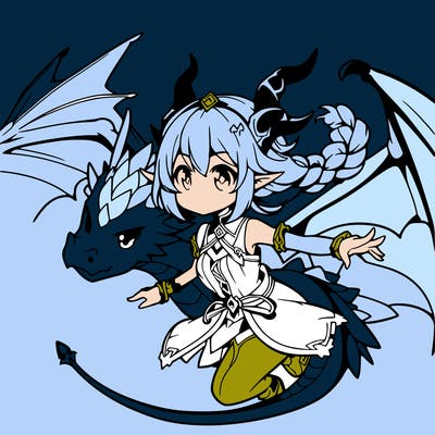 dragon anime girl