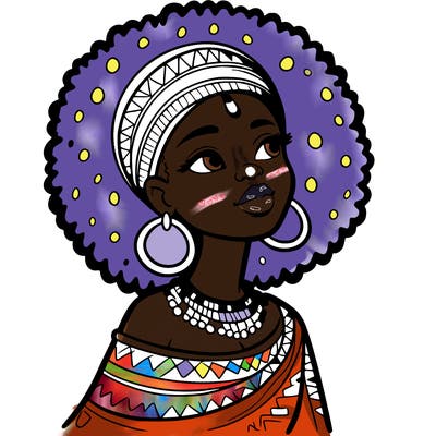 african woman
