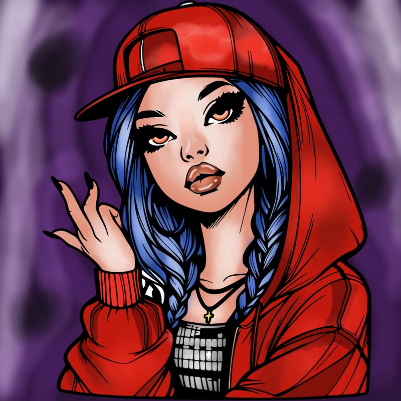 realistic hip hop girl