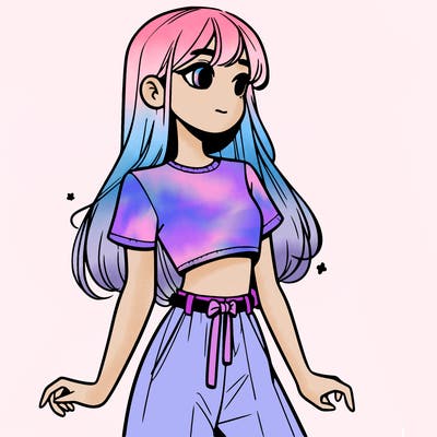 girl in a cute crop top