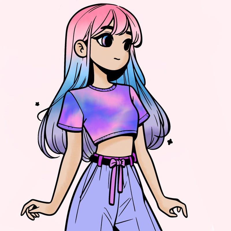 girl in a cute crop top