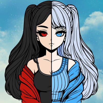 realistic girl split