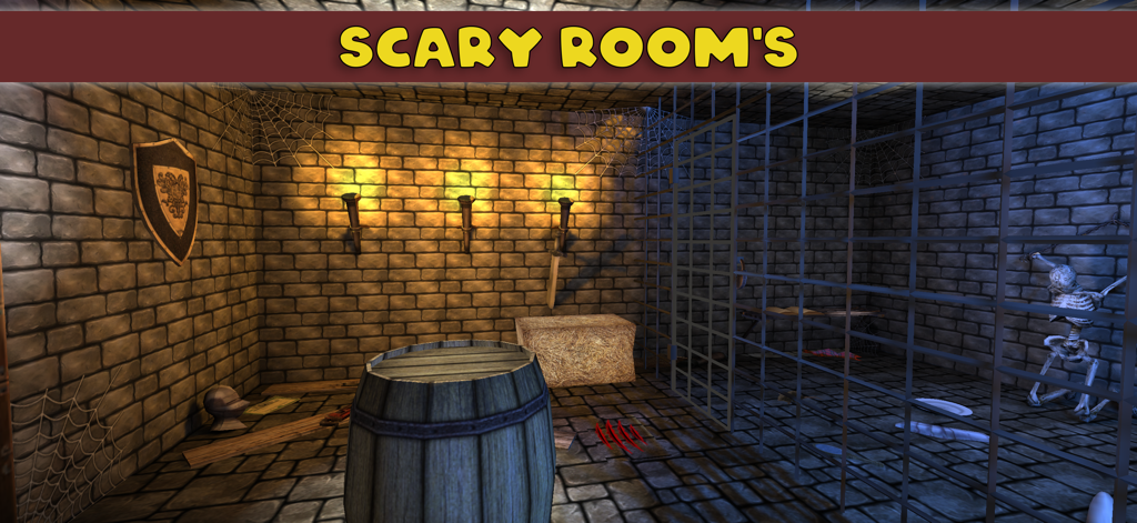 Can you escape 3D - A medieval dungeon escape room in 3D with stone walls a cage and a skeleton