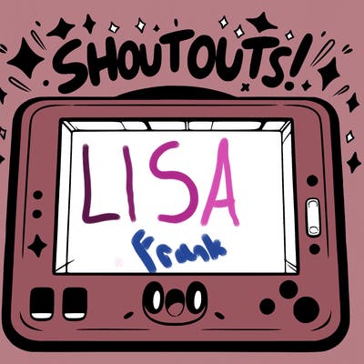 blank canvas that says above it shoutouts