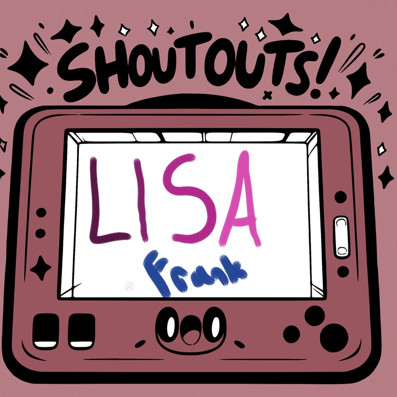 blank canvas that says above it shoutouts