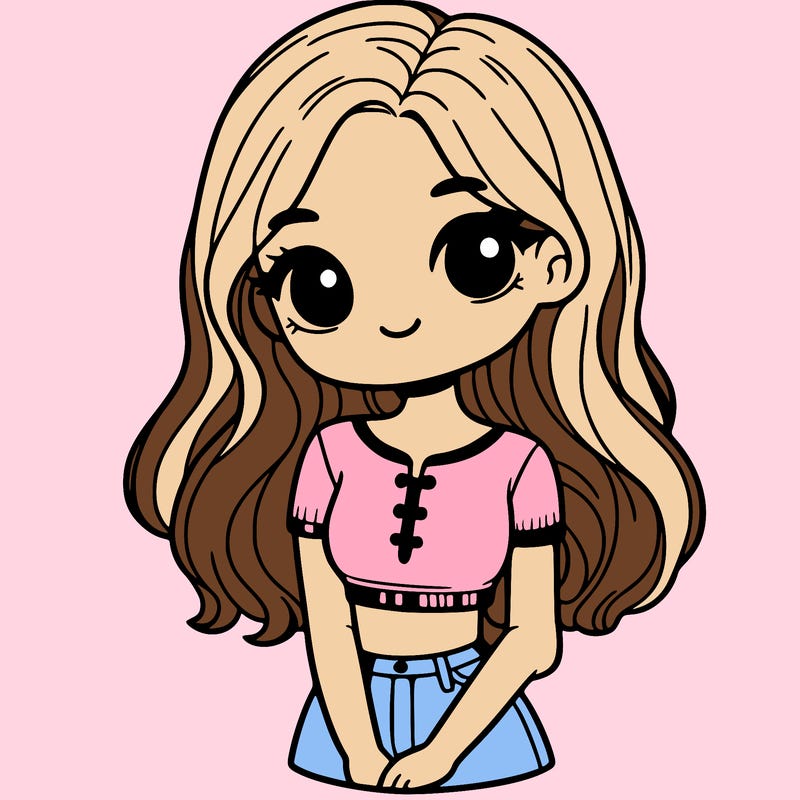 girl in cute crop top