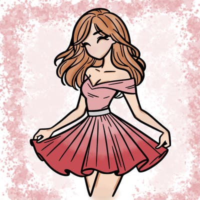 woman in skirt