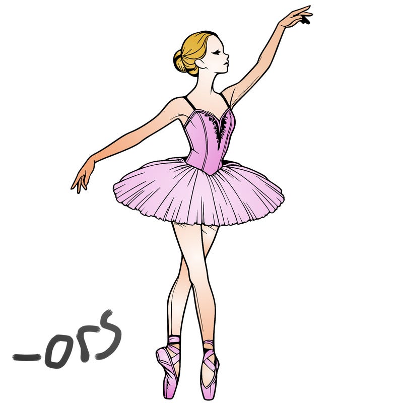 realistic ballerina
