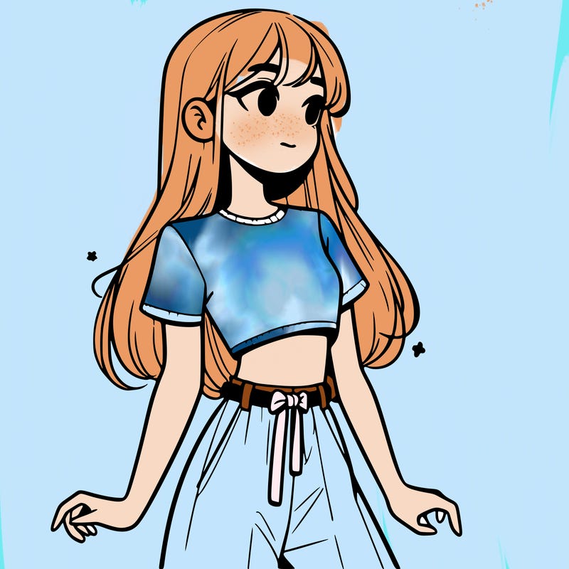 girl in a cute crop top