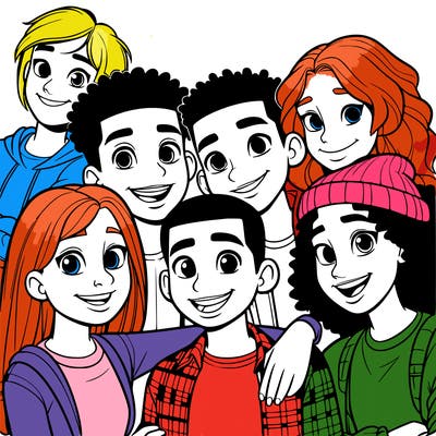 a mixed friend group