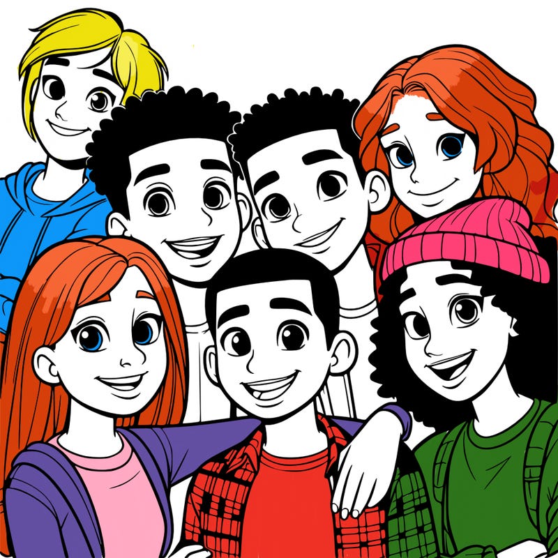 a mixed friend group