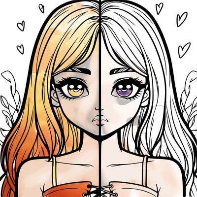 realistic girl split