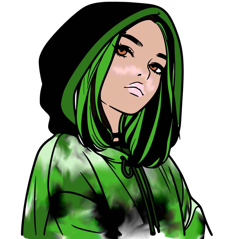 a realistic girl in a hoodie